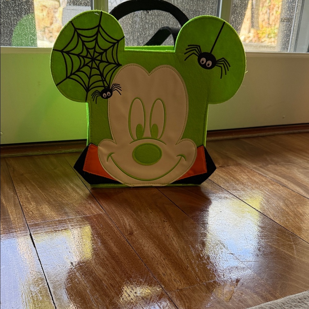 Disney Lime Green Mickey Mouse Halloween Tote